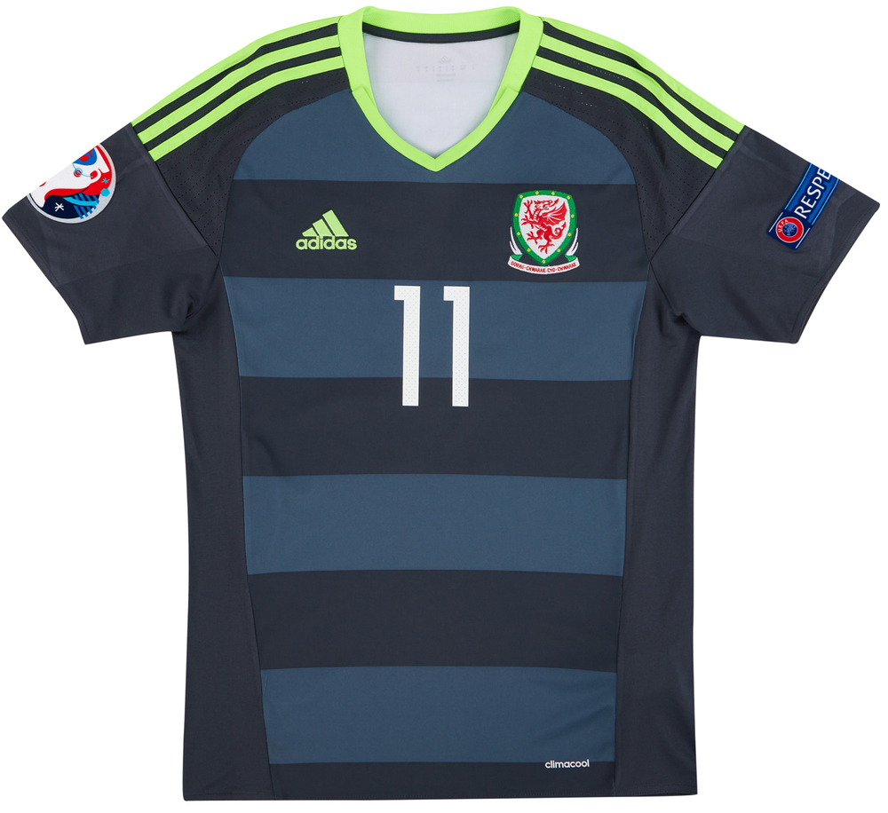 2016-17 Wales Away Shirt Bale #11 (Excellent) S-Wales Names & Numbers Current Stars