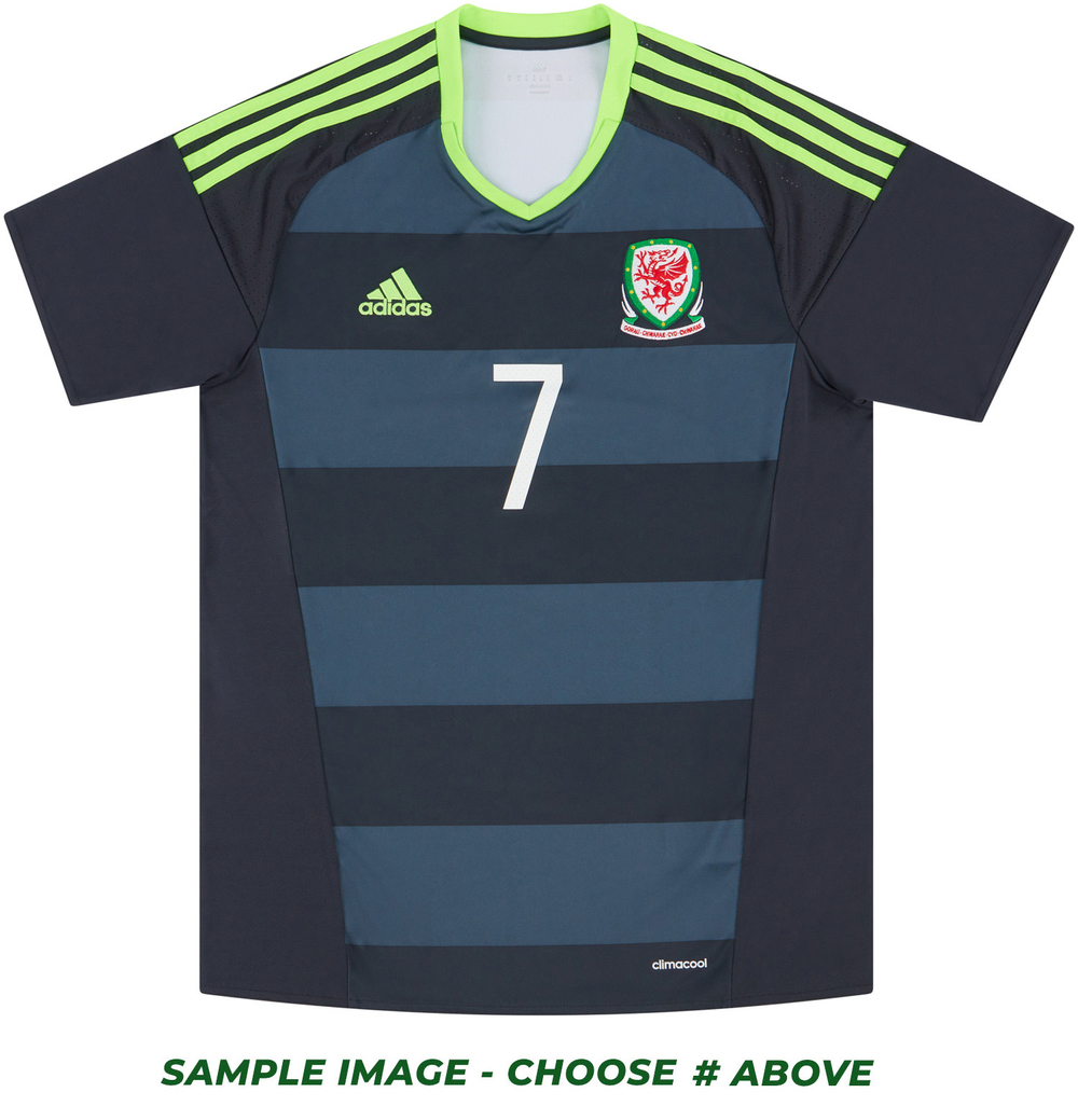 2016-17 Wales Player Issue Away Shirt # (Excellent) M-Wales Names & Numbers Player Issue