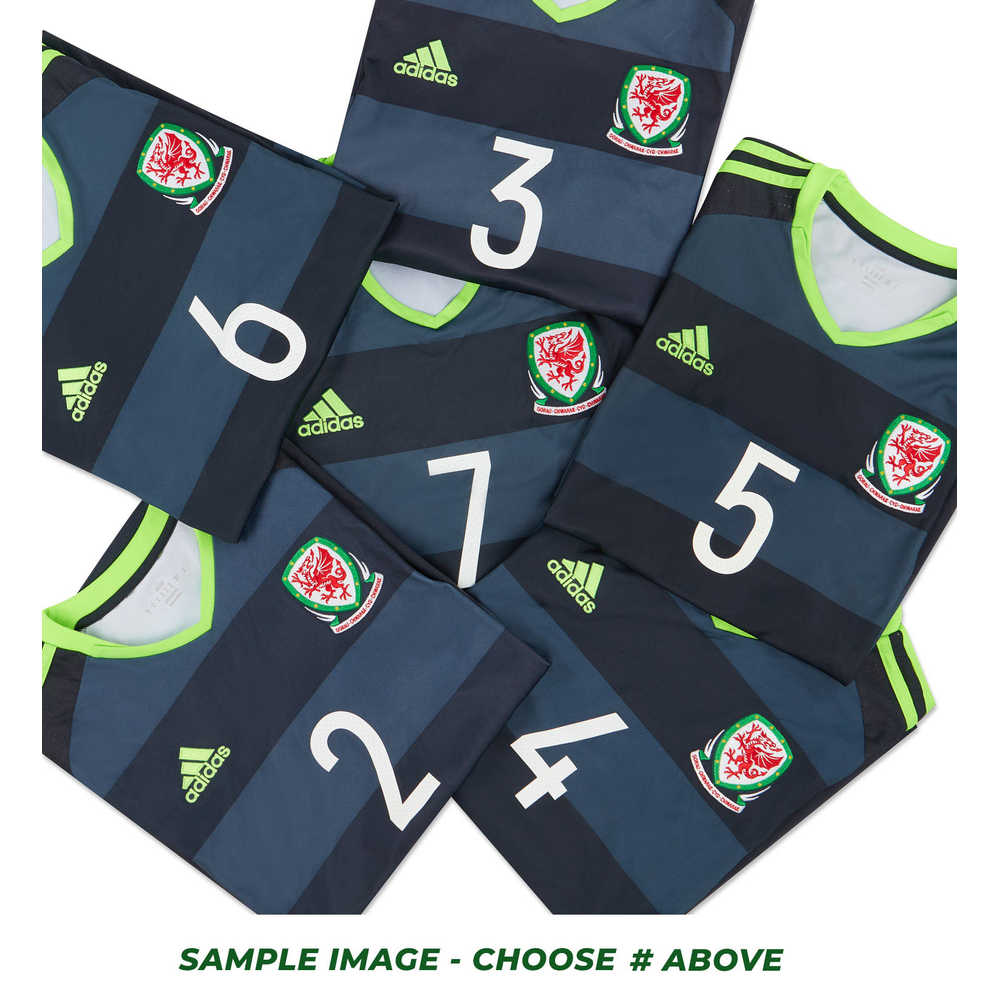 2016-17 Wales Player Issue Away Shirt # (Excellent) S