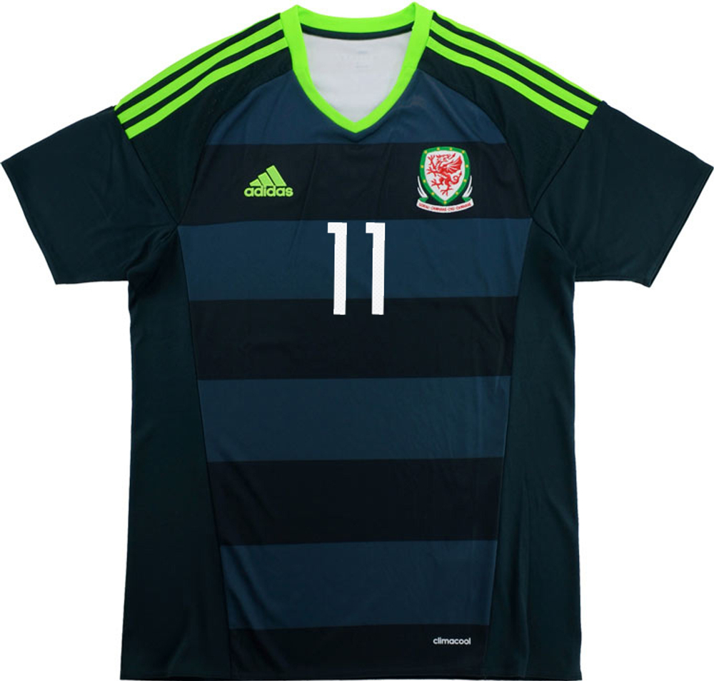2016-17 Wales Away Shirt Bale #11 (Very Good) S-Wales Names & Numbers Current Stars