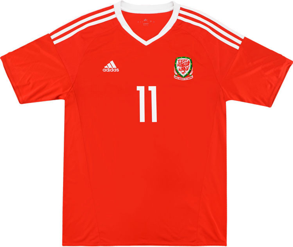 2016-17 Wales Home Shirt Bale #11 (Very Good) S-Specials Wales Names & Numbers Current Stars