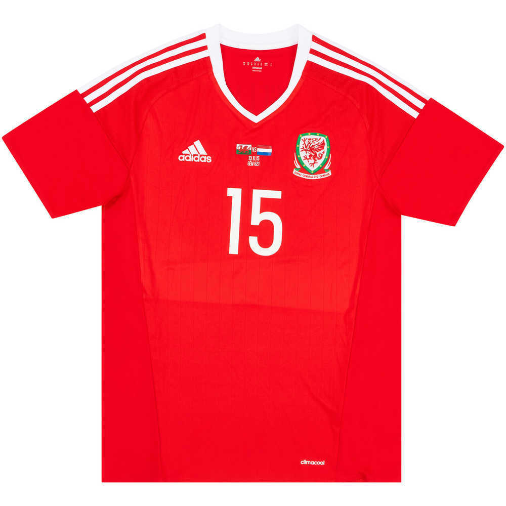 2015 Wales Match Issue Home Shirt G.Williams #15 (v Holland)