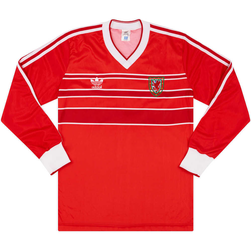 1985-87 Wales Match Issue Home L/S Shirt #3 (Blackmore)