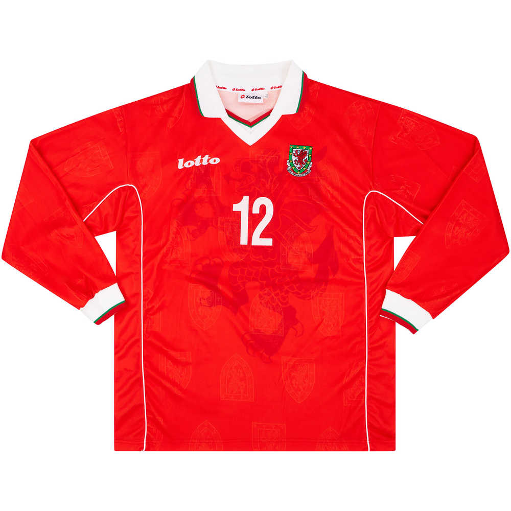1998-00 Wales Match Issue Home L/S Shirt #12 (Symons)