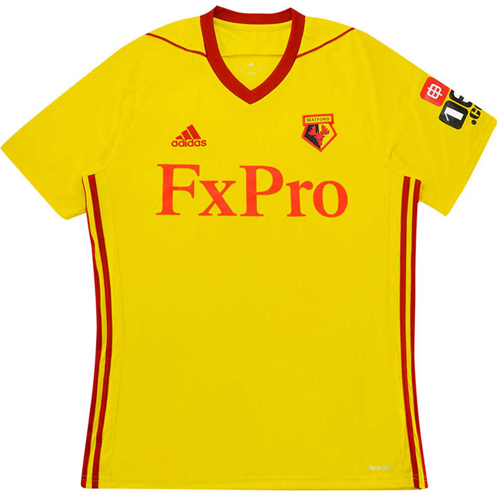 2017-18 Watford Home Shirt (Excellent) S
