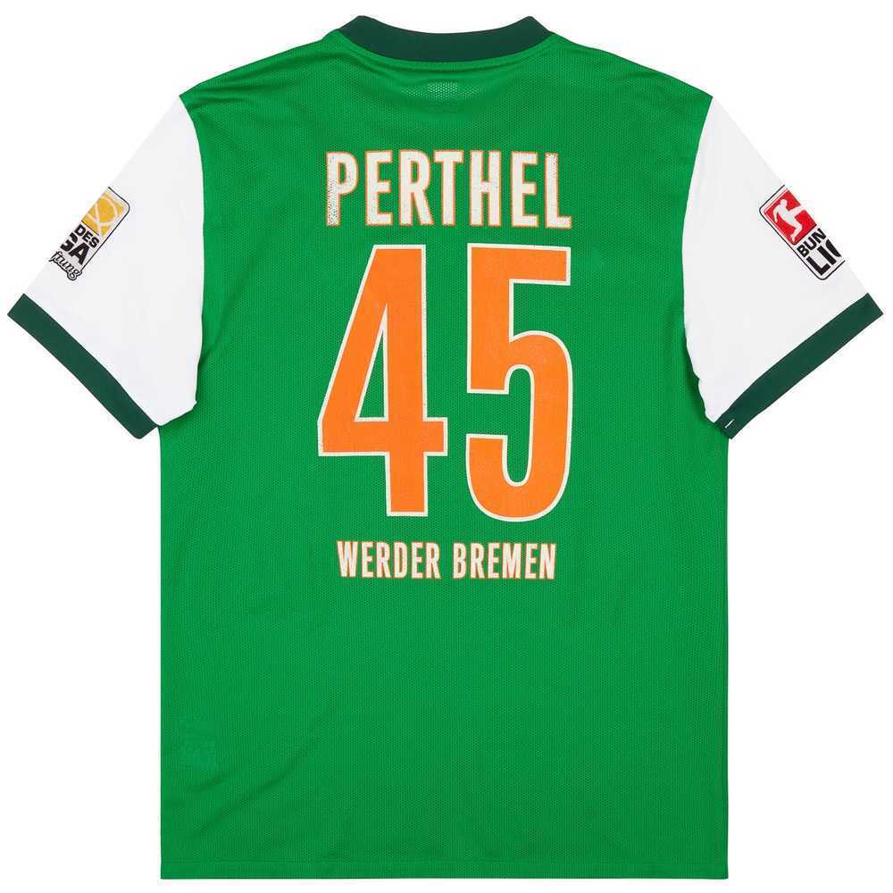 2009-10 Werder Bremen Match Issue Home Shirt Perthel #45
