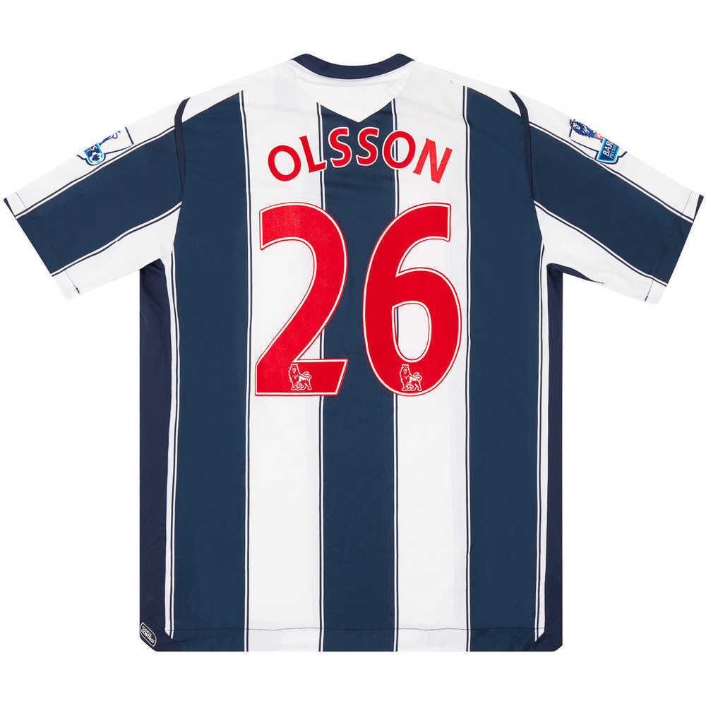 2008-09 West Brom Match Issue Home Shirt Olsson #26