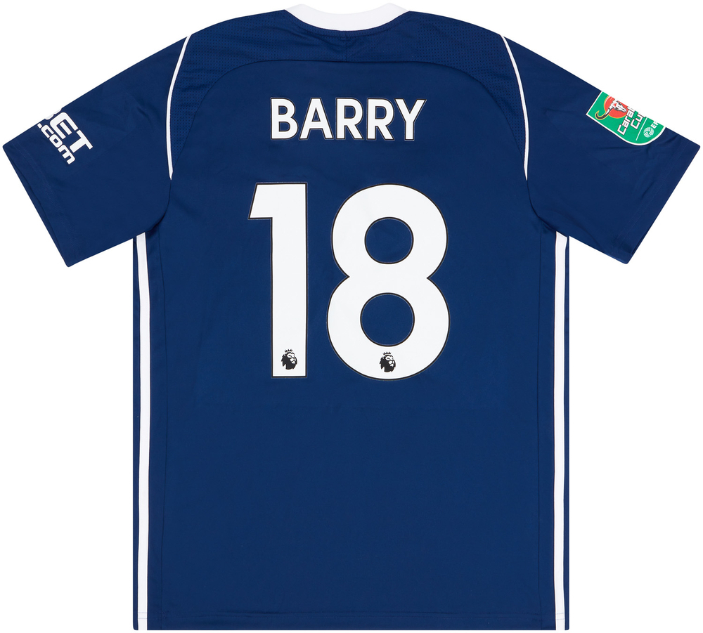 2017-18 West Brom Match Issue Carabao Cup Home Shirt Barry #18-Match Worn Shirts West Brom Certified Match Worn