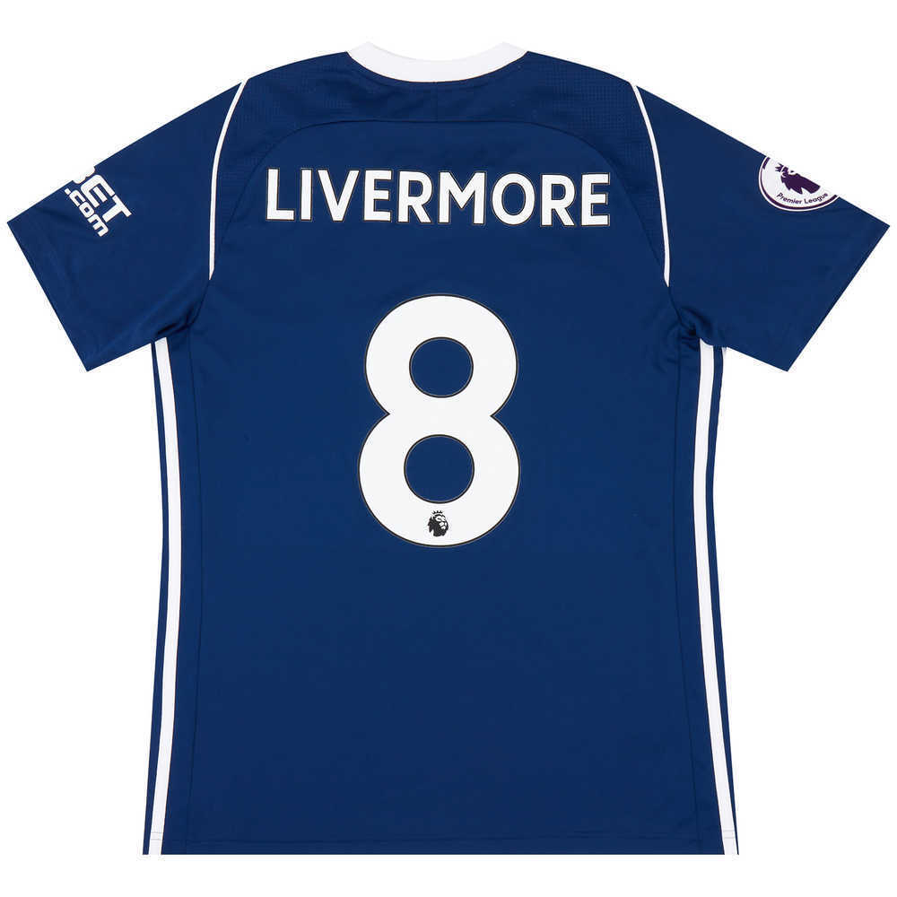 2017-18 West Brom Match Issue Home Shirt Livermore #8 