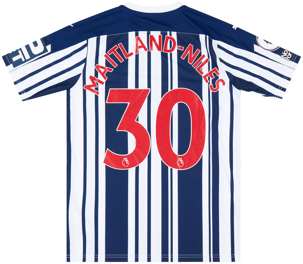 2020-21 West Brom Match Worn Home Shirt Maitland-Niles #30