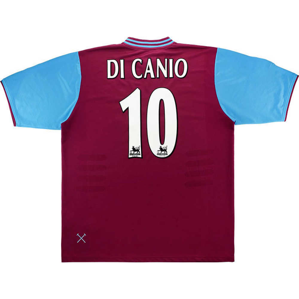 2001-03 West Ham Home Shirt Di Canio #10 (Excellent) L
