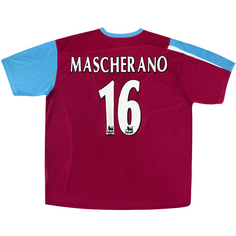 2005-07 West Ham Home Shirt Mascherano #16 (Very Good) XL