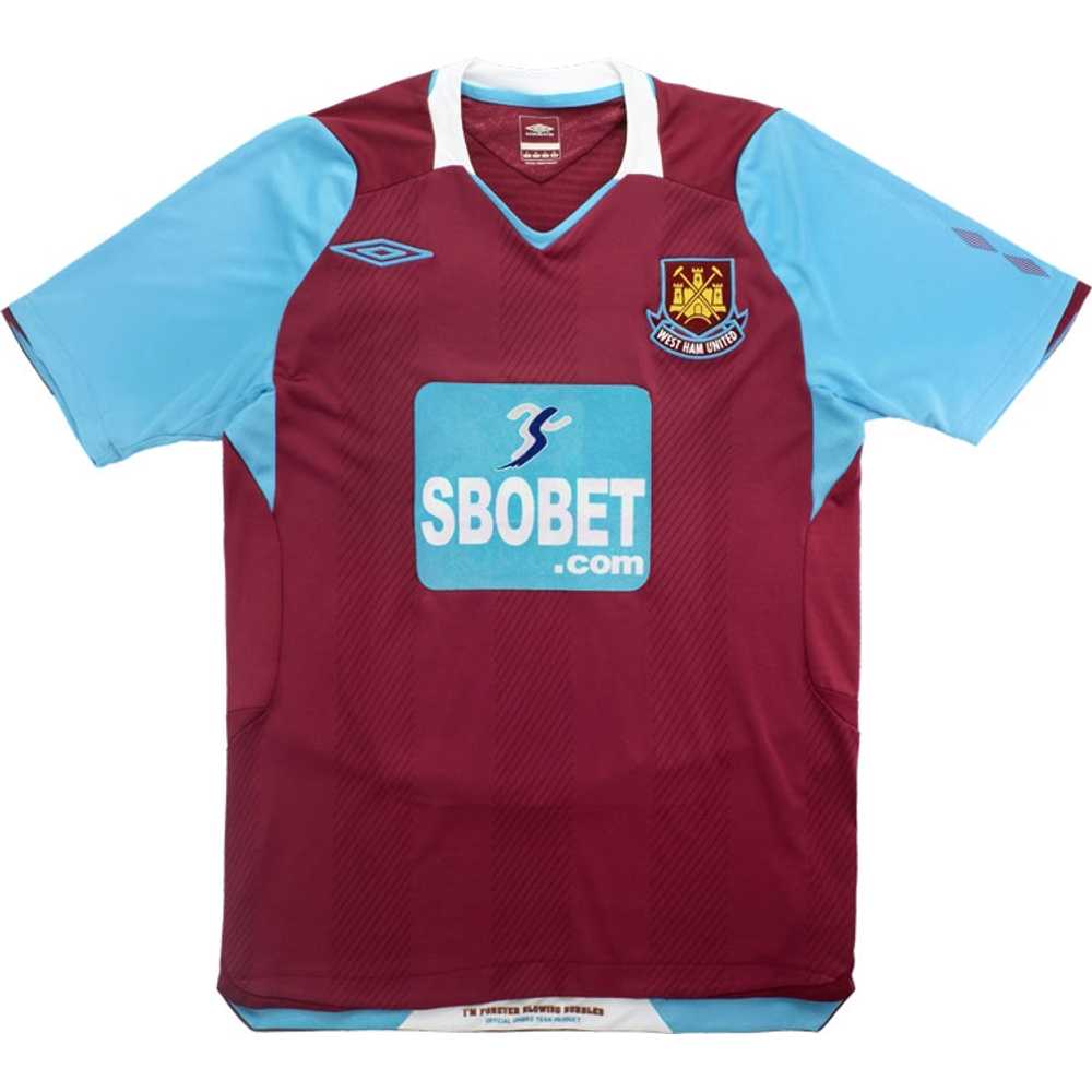 2008-09 West Ham Home Shirt (Very Good) L