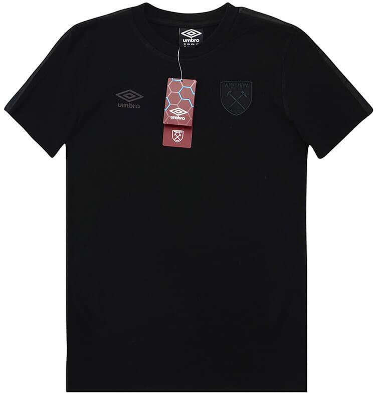 2018-19 West Ham Umbro Blackout Crest Tee - NEW - (KIDS)