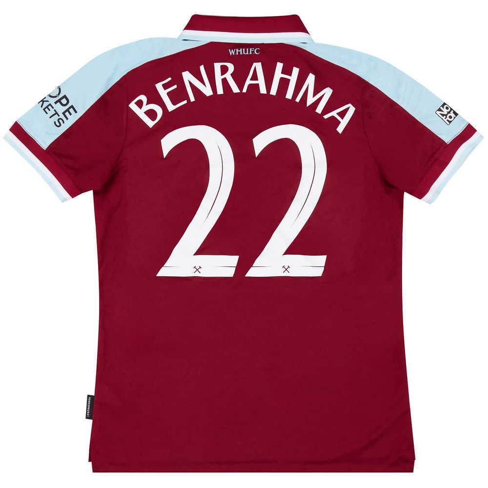 2021-22 West Ham Match Worn Carabao Cup Home Shirt 	Benrahma #22 (v Man City)