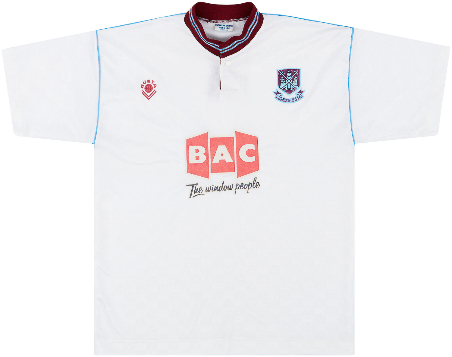 1989-90 West Ham United Away Shirt