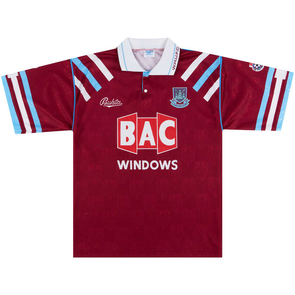 1991-92 West Ham Home Shirt (Very Good) S