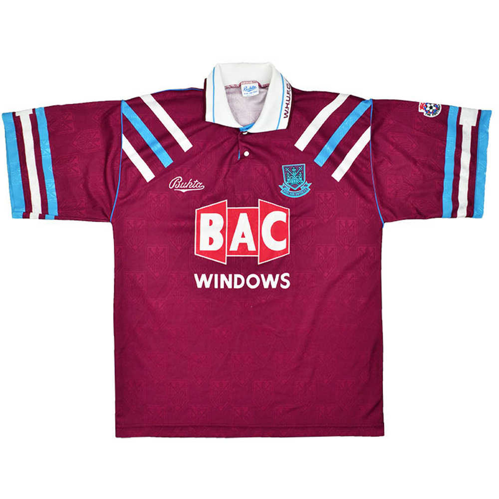 1991-92 West Ham Home Shirt (Very Good) M
