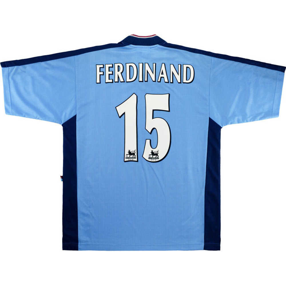 1997-98 West Ham Away Shirt Ferdinand #15 (Very Good) L