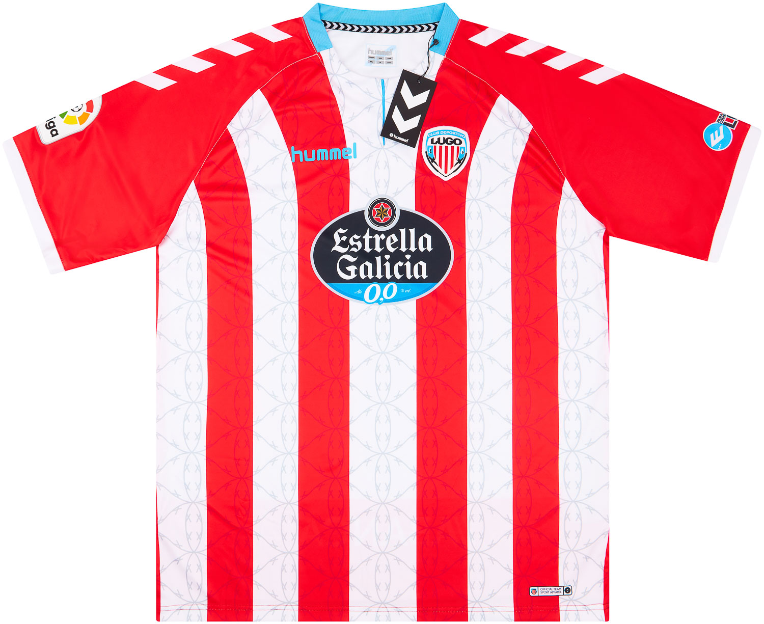 Lugo Home Camiseta de Fútbol 2019 2020. Sponsored by Estrella Galicia