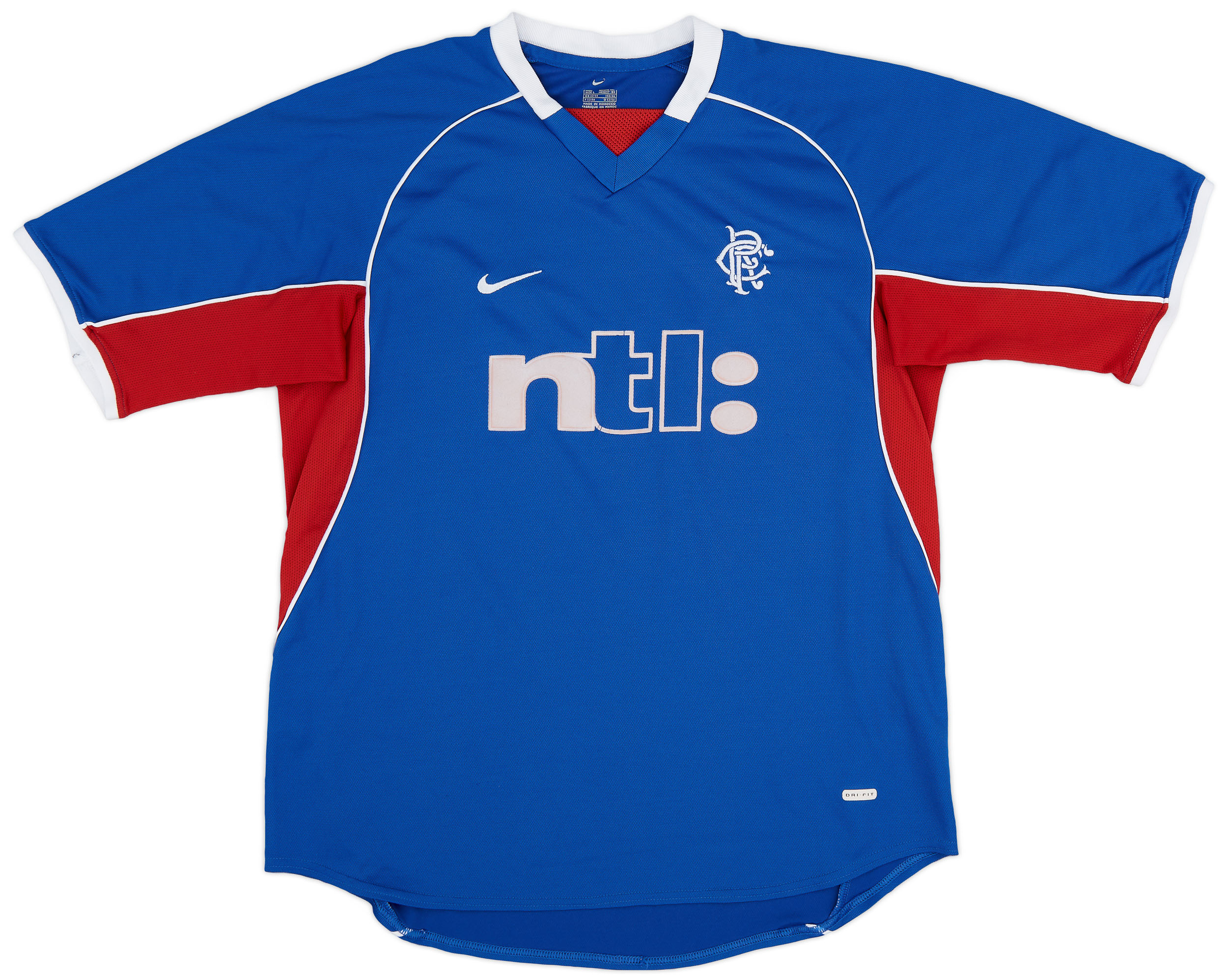 2001/02 Glasgow Rangers Away Football Shirt / Old Nike Vintage Jersey