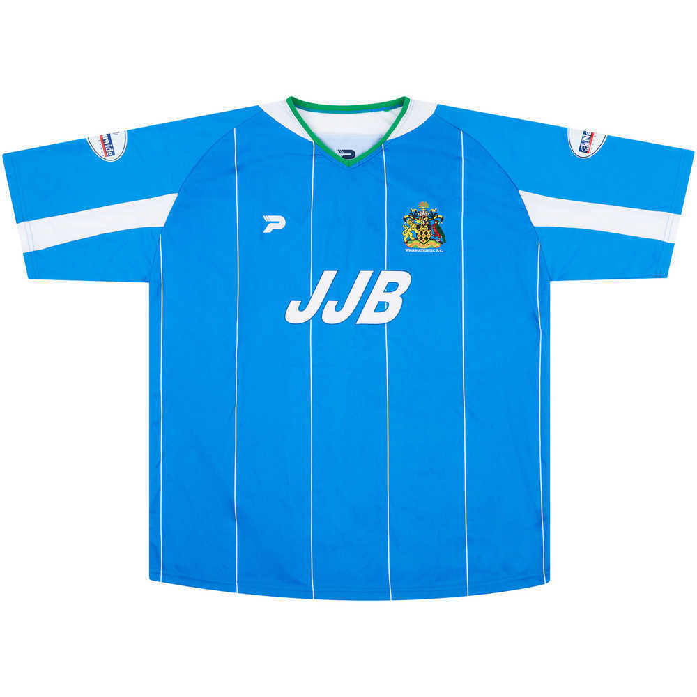 2003-04 Wigan Match Issue Signed Home Shirt Eaden #19