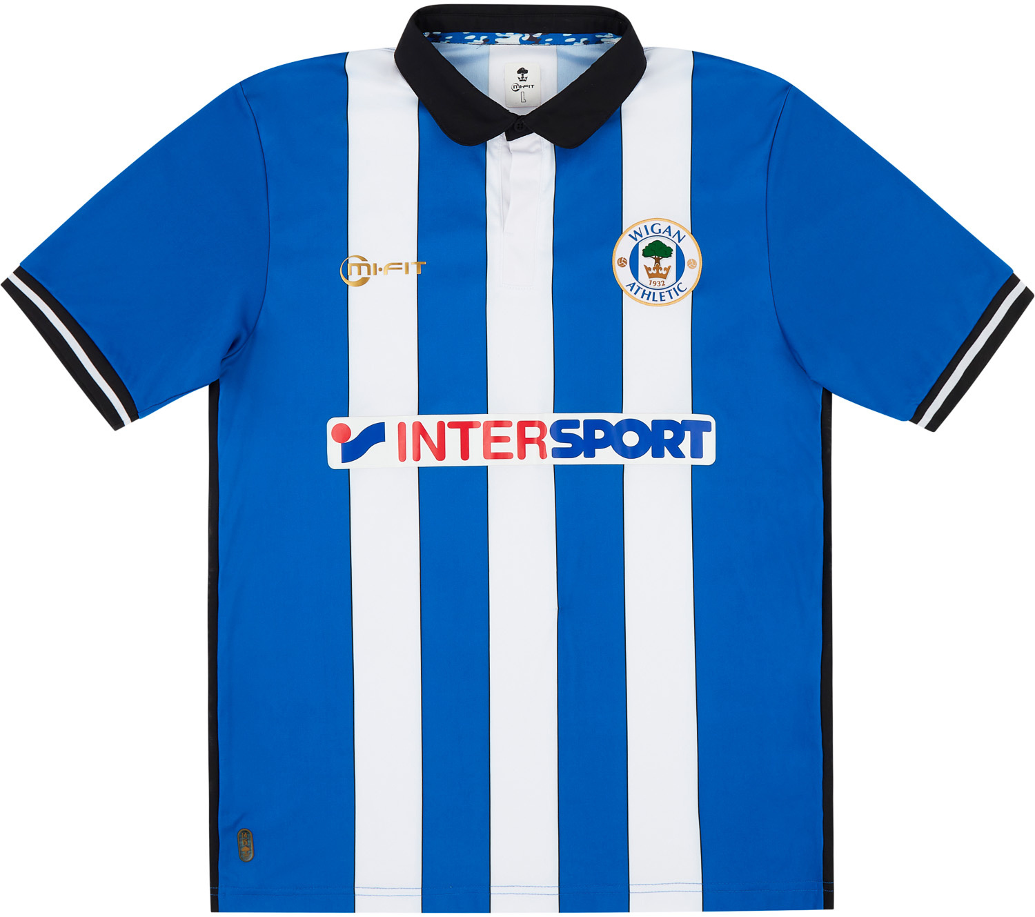 Wigan Athletic Home football shirt 2016 2017. Sponsored by Inter Sport