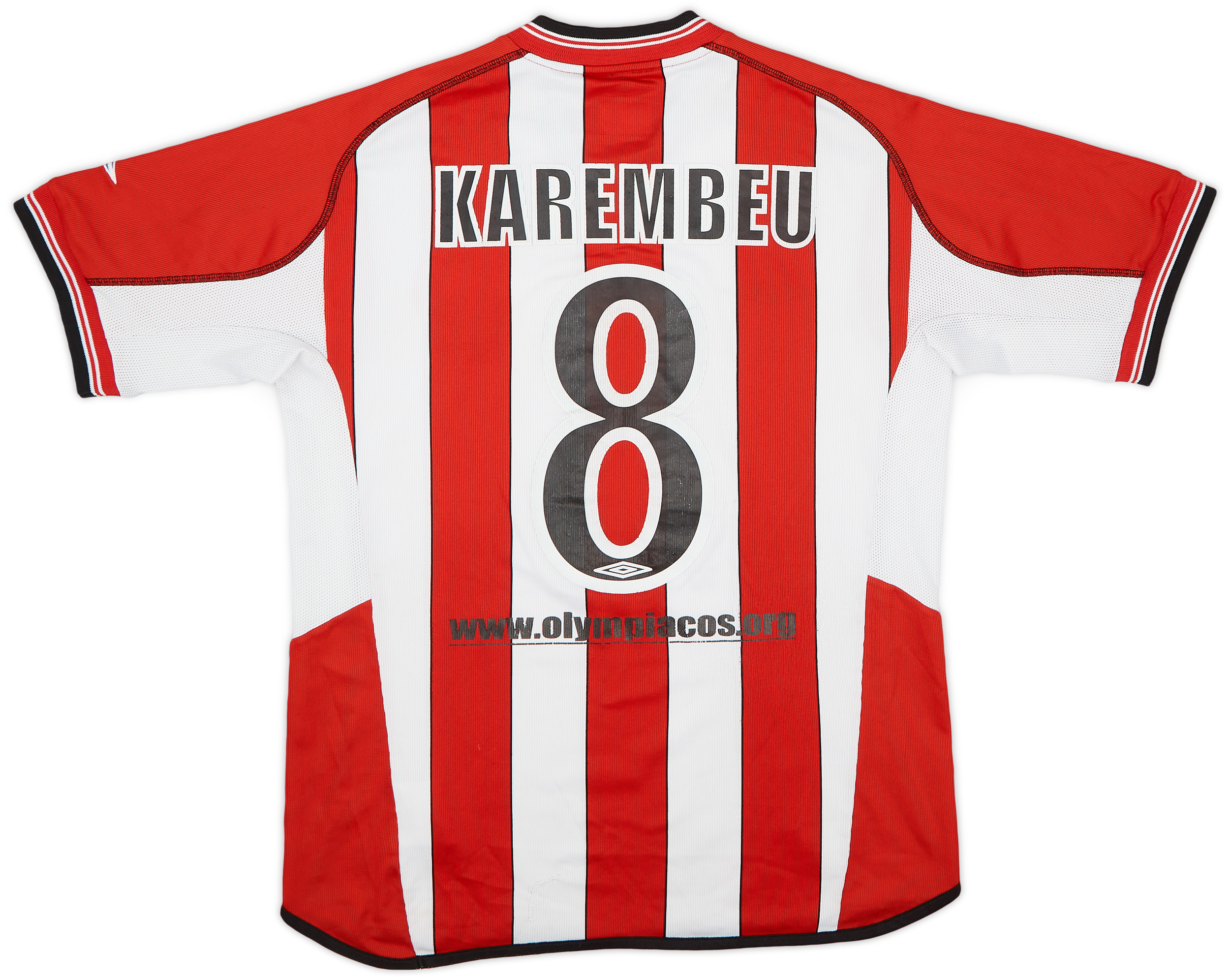 2002-03 Olympiakos Home Shirt Karembeu #8 - 5/10 - ()