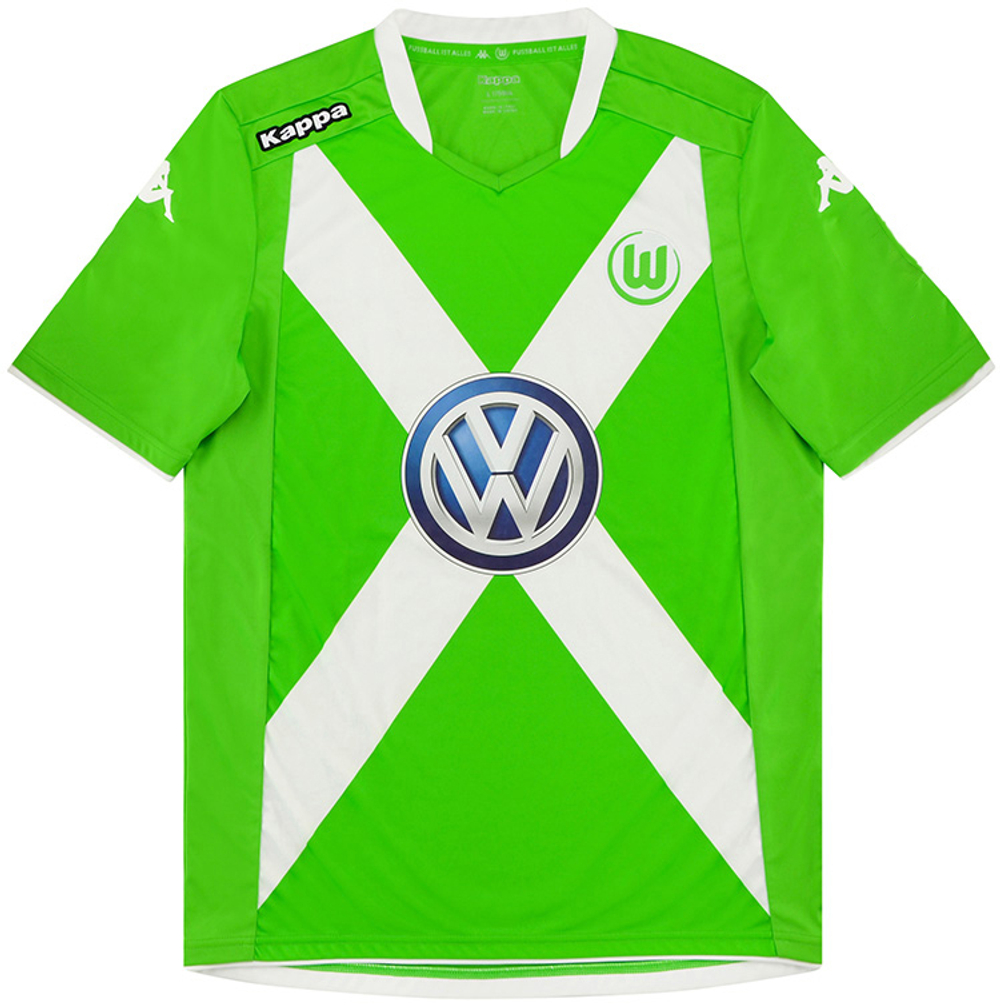 2014-15 Wolfsburg Home Shirt (Very Good) XL- Other German Clubs Wolfsburg