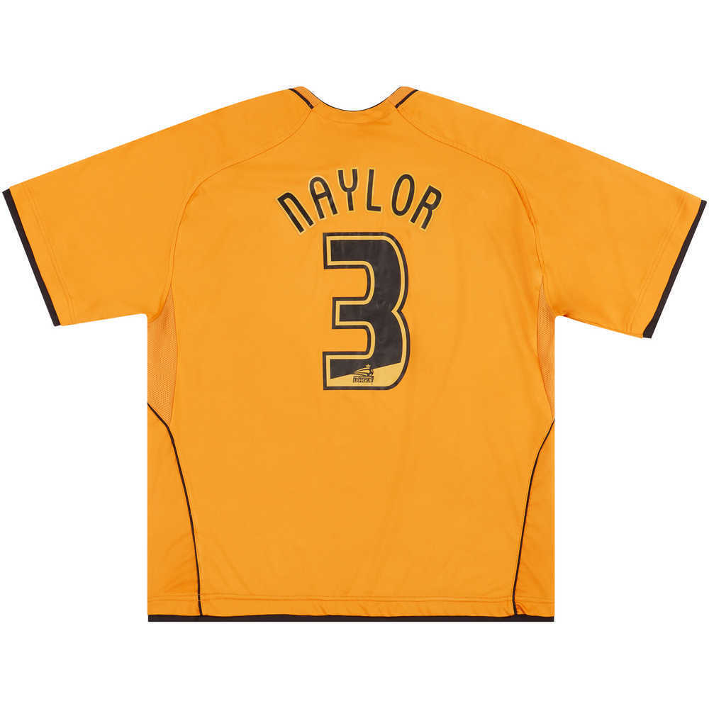2006-08 Wolves Home Shirt Naylor #3 (Excellent) XL