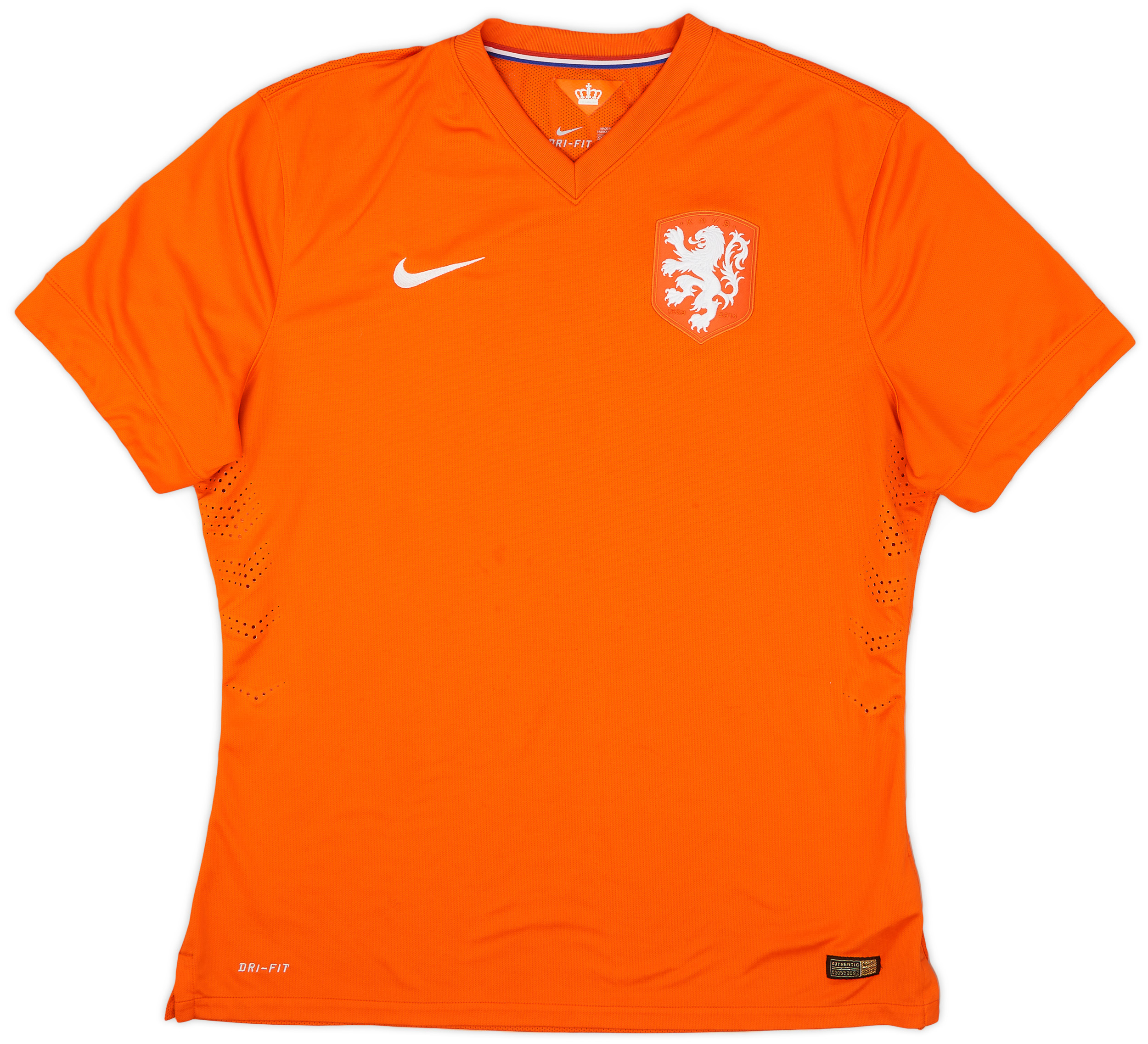2014-15 Netherlands Authentic Home Shirt - 9/10 - ()