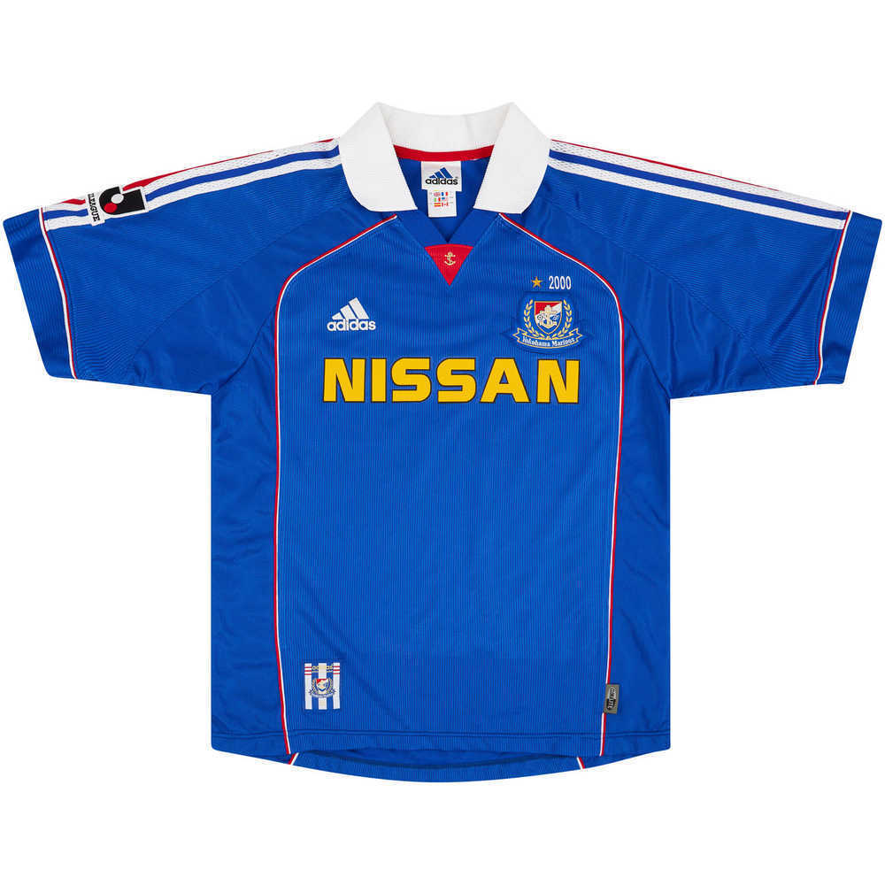 1999-00 Yokohama Marinos Signed Home Shirt (Excellent) M