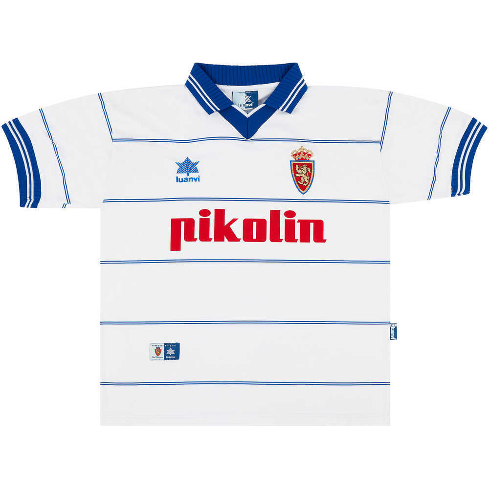 1999-01 Real Zaragoza Home Shirt (Excellent) XL